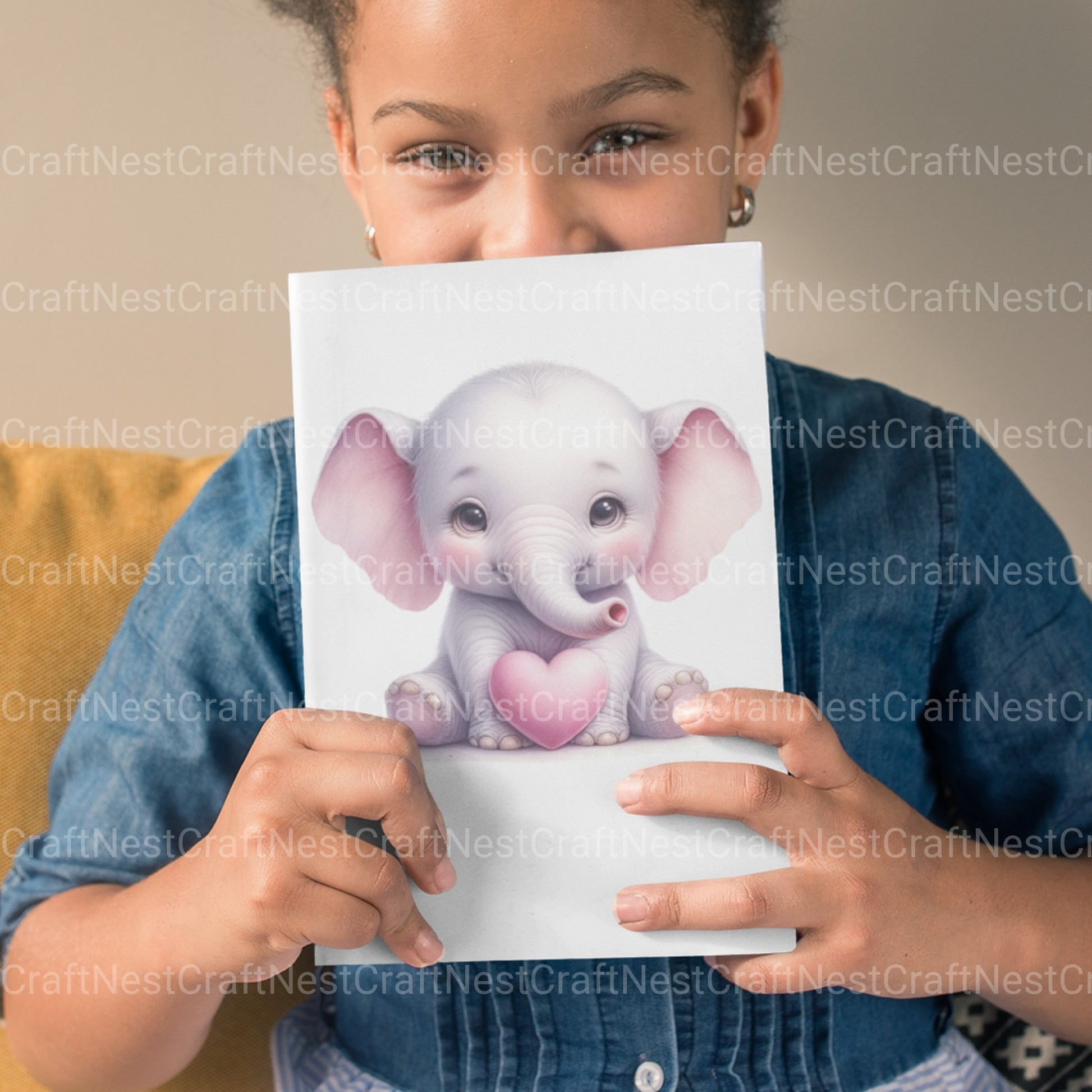 Baby Elephant Clipart Bundle - CraftNest - Digital Crafting and Art