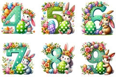 Easter Bunny Alphabet Clipart Bundle 3 - CraftNest - Digital Crafting and Art