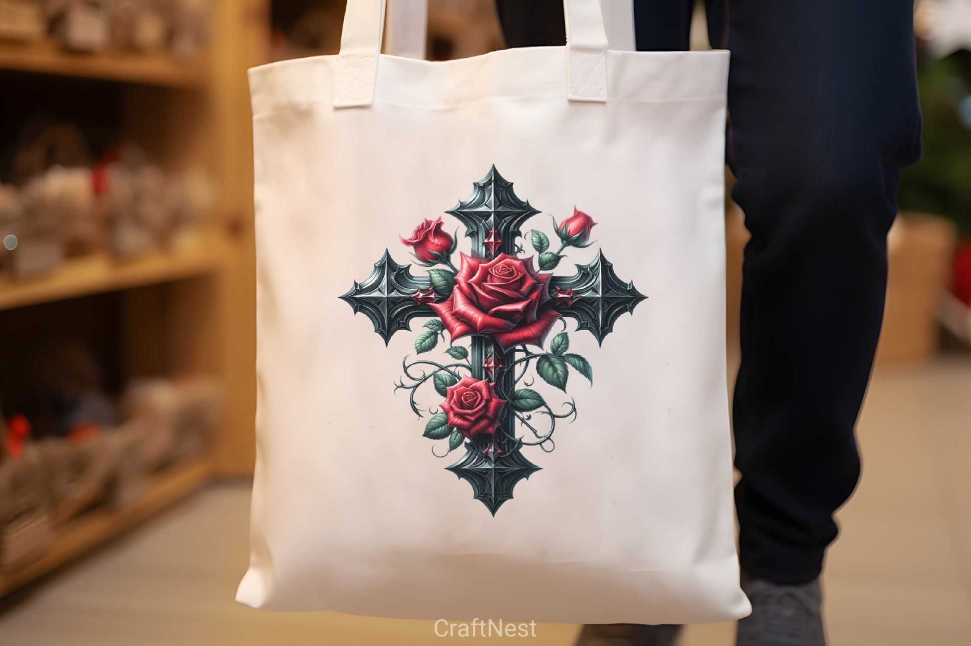 Gothic Cross & Rose Clipart Bundle - CraftNest - Digital Crafting and Art