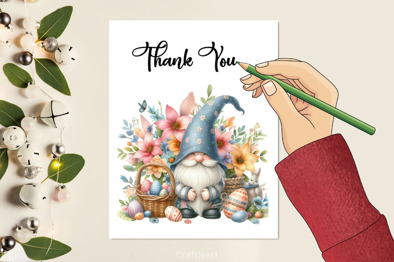 Easter Gnome Clipart Bundle 17 - CraftNest - Digital Crafting and Art
