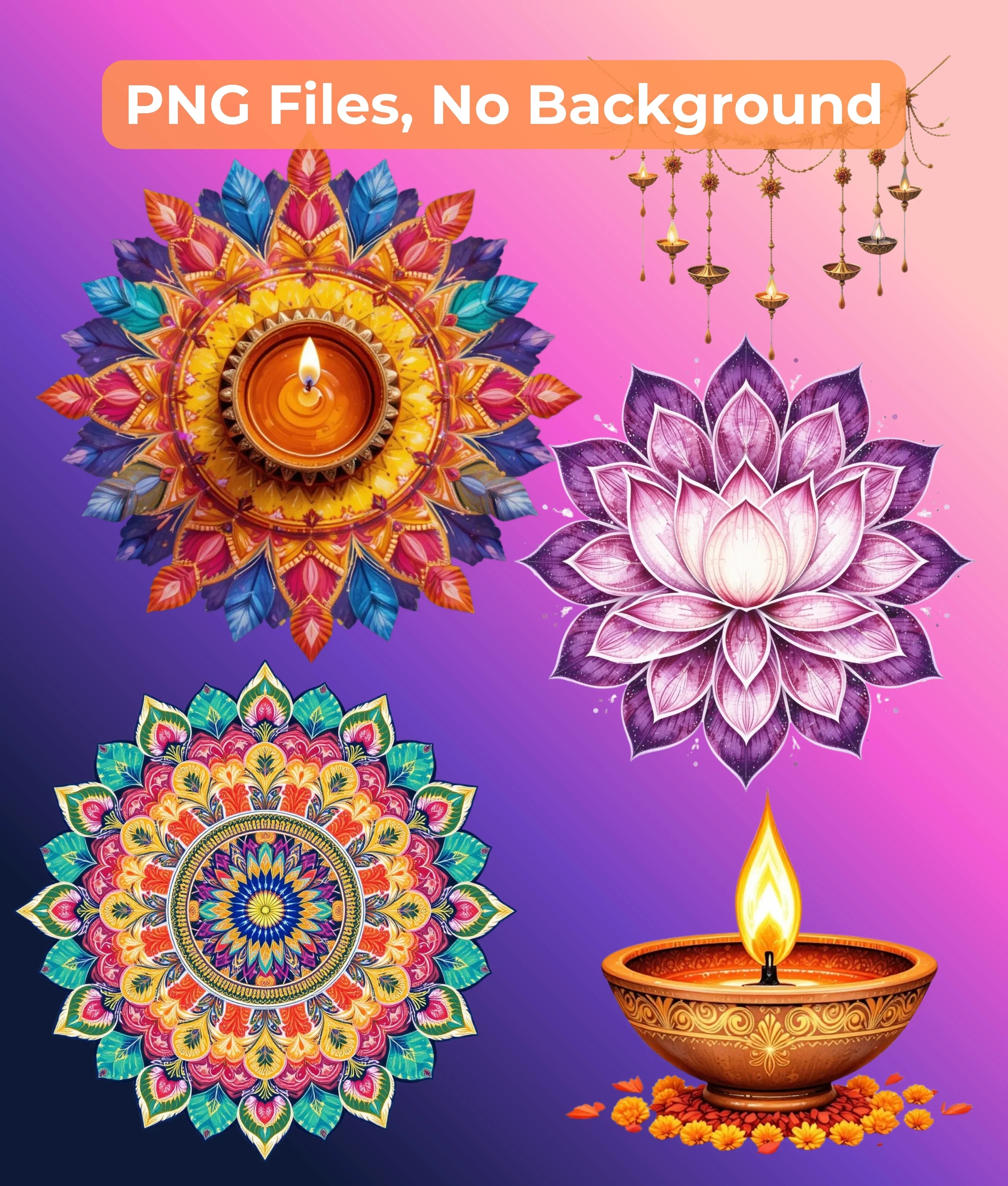 Premium Diwali Clipart Bundle - CraftNest - Digital Crafting and Art
