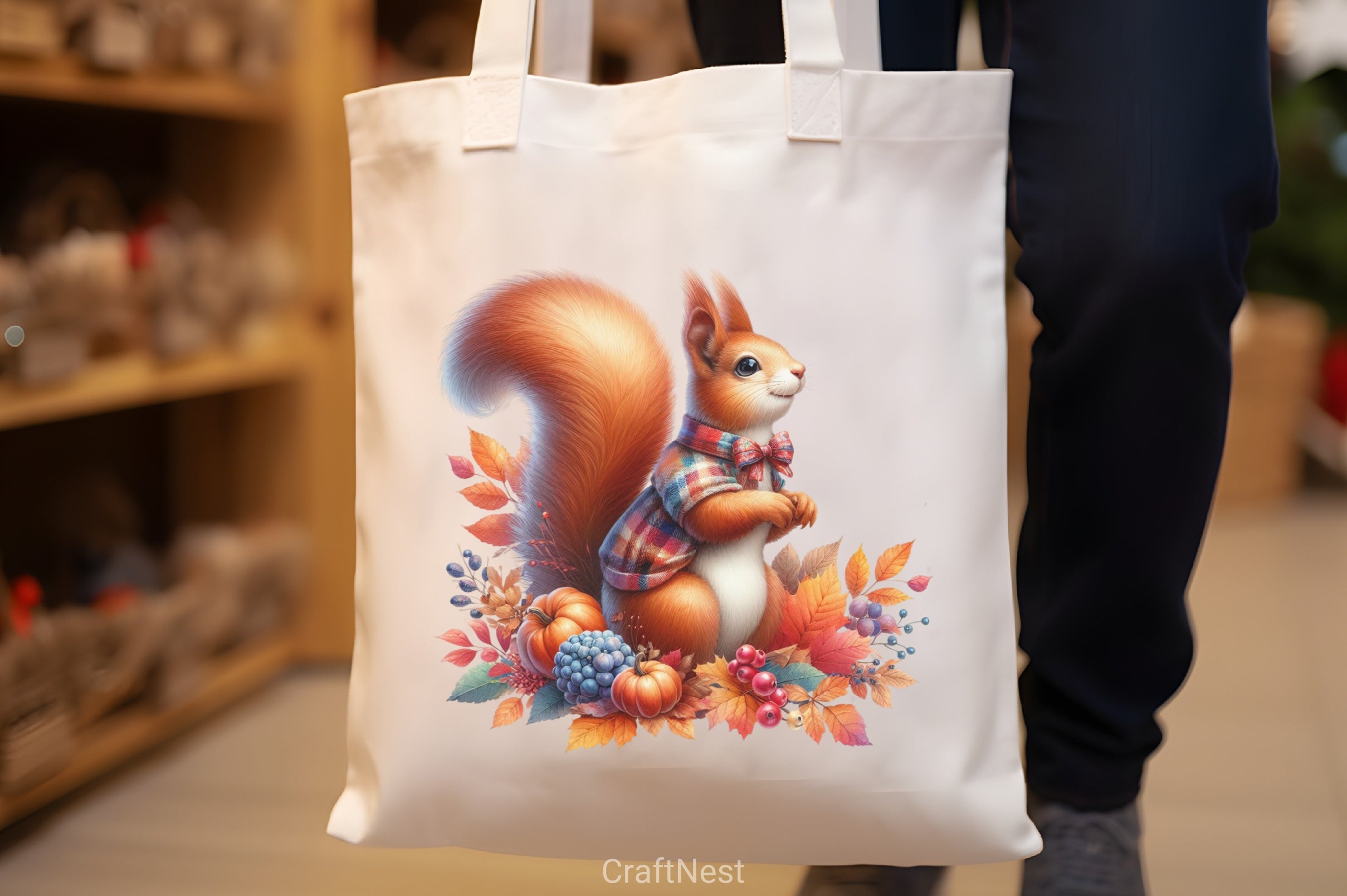 Autumn Squirrel Clipart Bundle 2 - CraftNest - Digital Crafting and Art