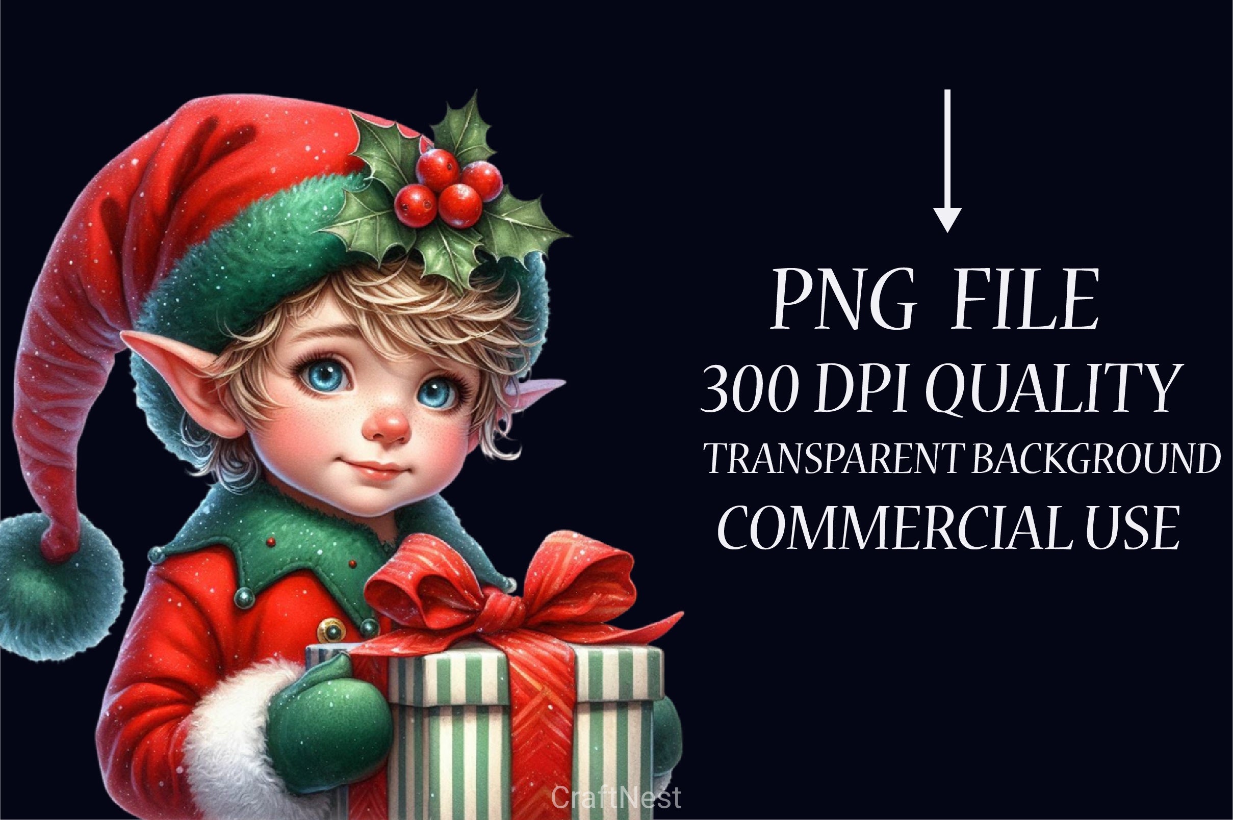Christmas Elf Clipart Bundle - CraftNest - Digital Crafting and Art