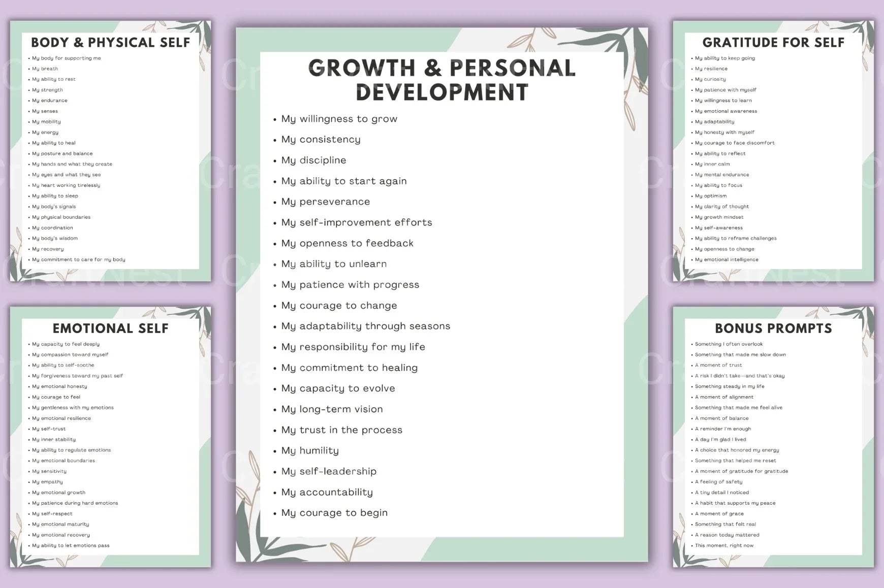 Gratitude Prompt for Reflection and Mindfulness - CraftNest - Digital Crafting and Art
