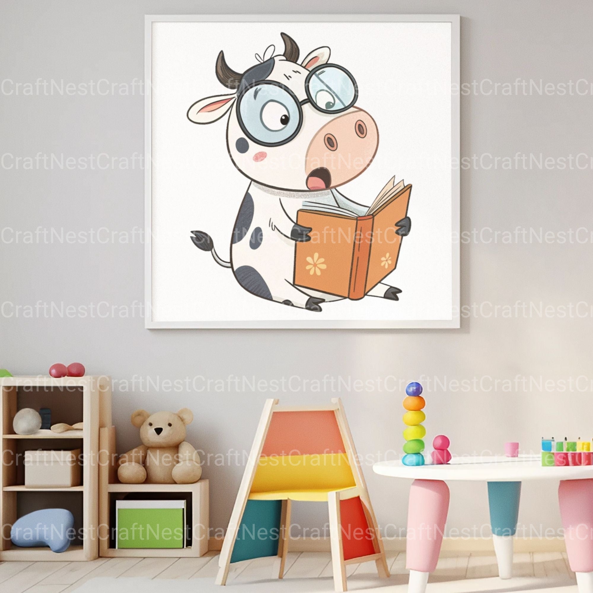 Cows Quirky Clipart Bundle - CraftNest - Digital Crafting and Art