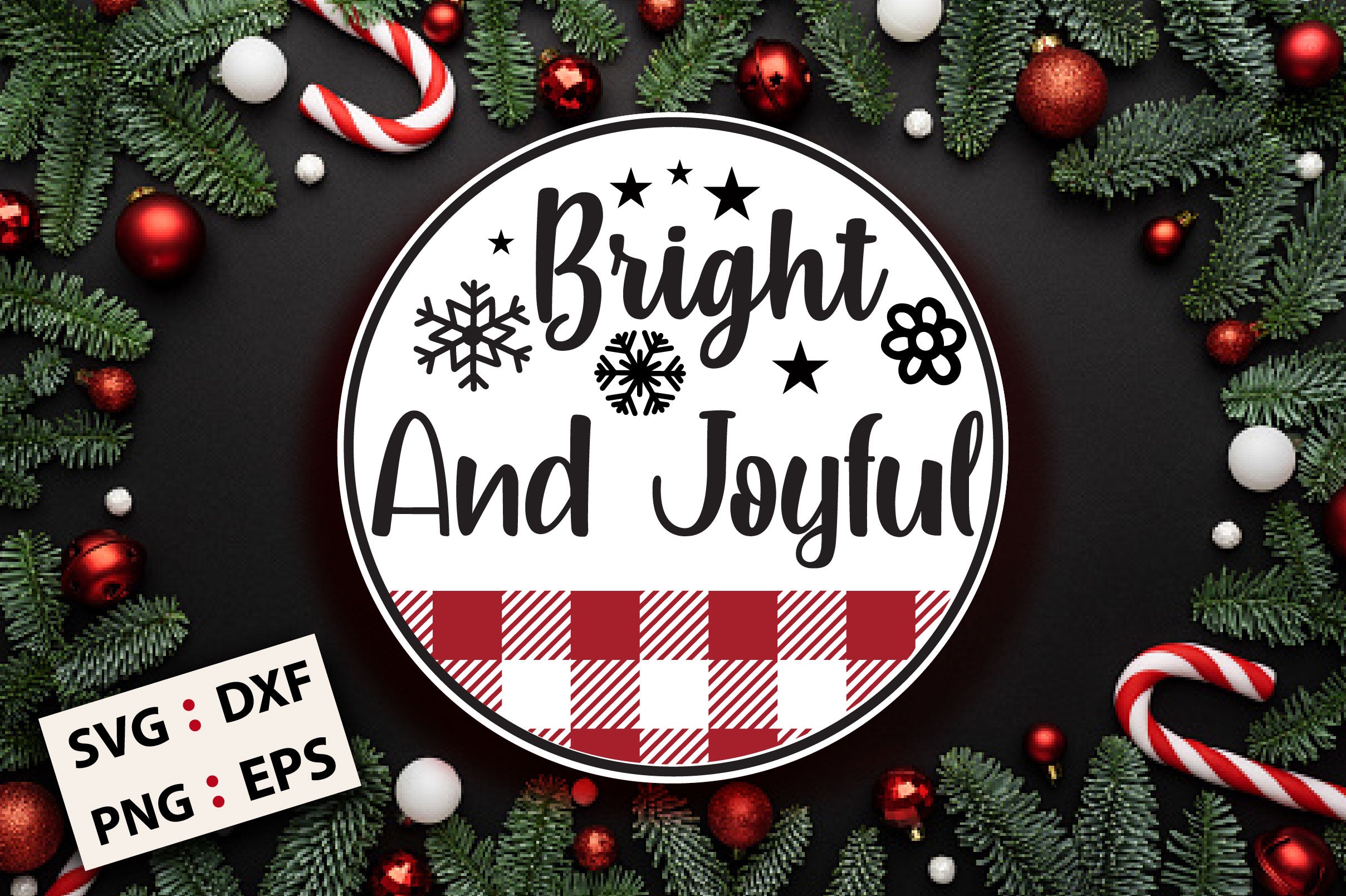 Christmas Round SVG Bundle - CraftNest - Digital Crafting and Art