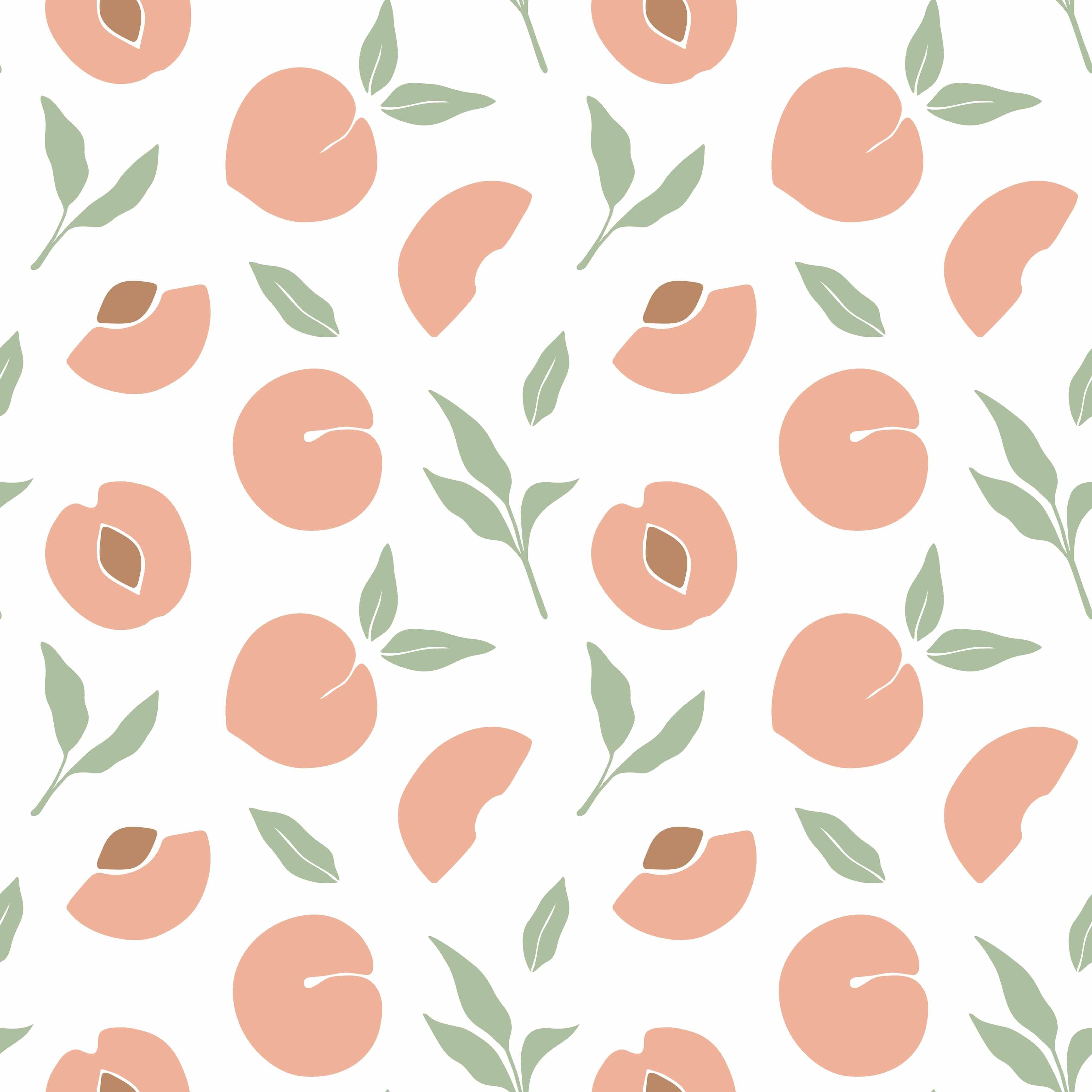 Cottage Chic Peach Seamless Digital Paper - CraftNest - Digital Crafting and Art