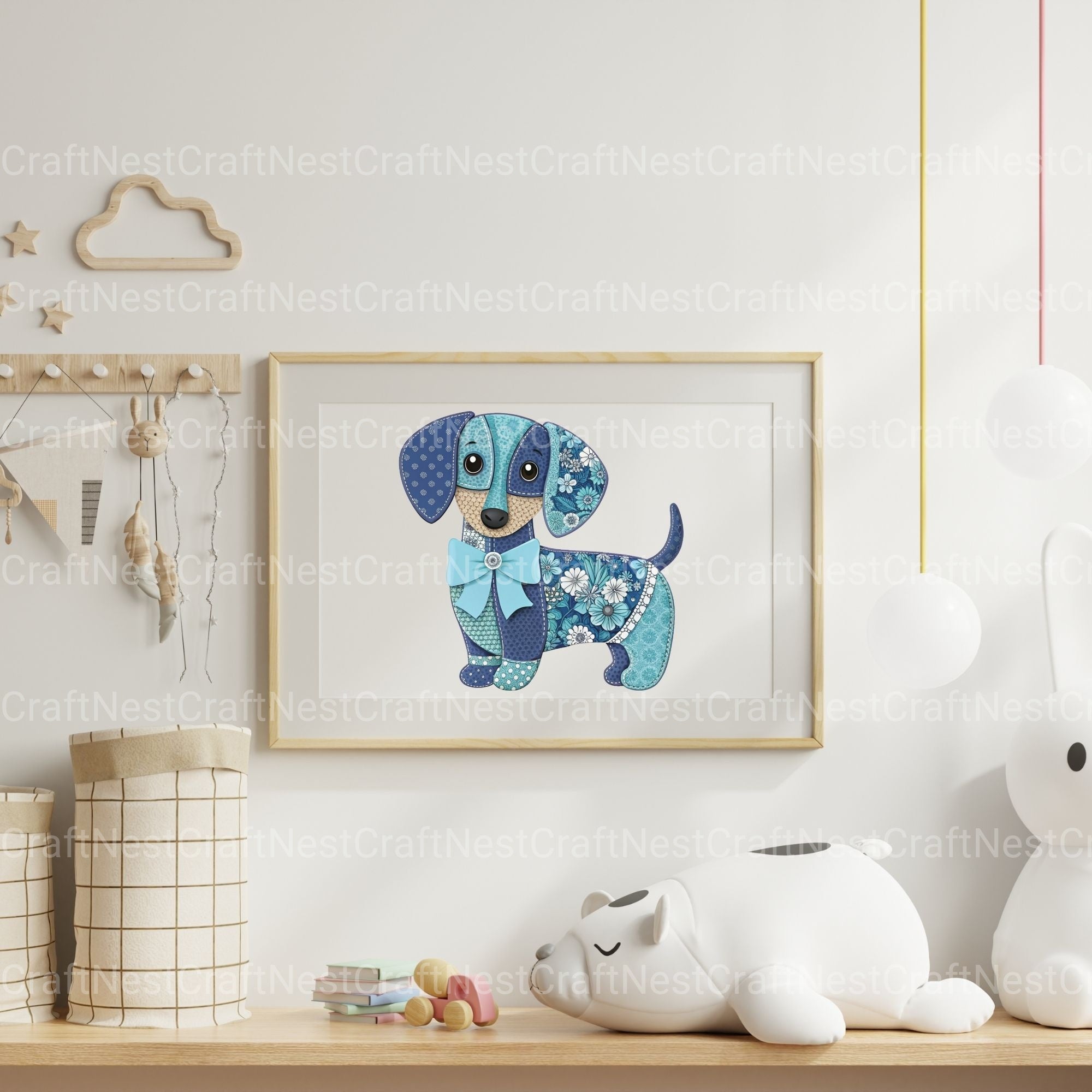 Patchwork Dachshunds Clipart Bundle - CraftNest - Digital Crafting and Art