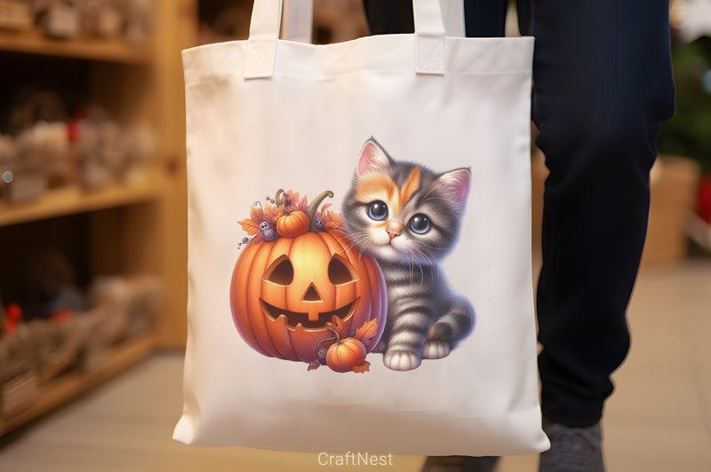 Cute Halloween Cat Clipart Bundle - CraftNest - Digital Crafting and Art