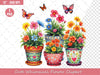 Cute Whimsical Flower Clipart Bundle