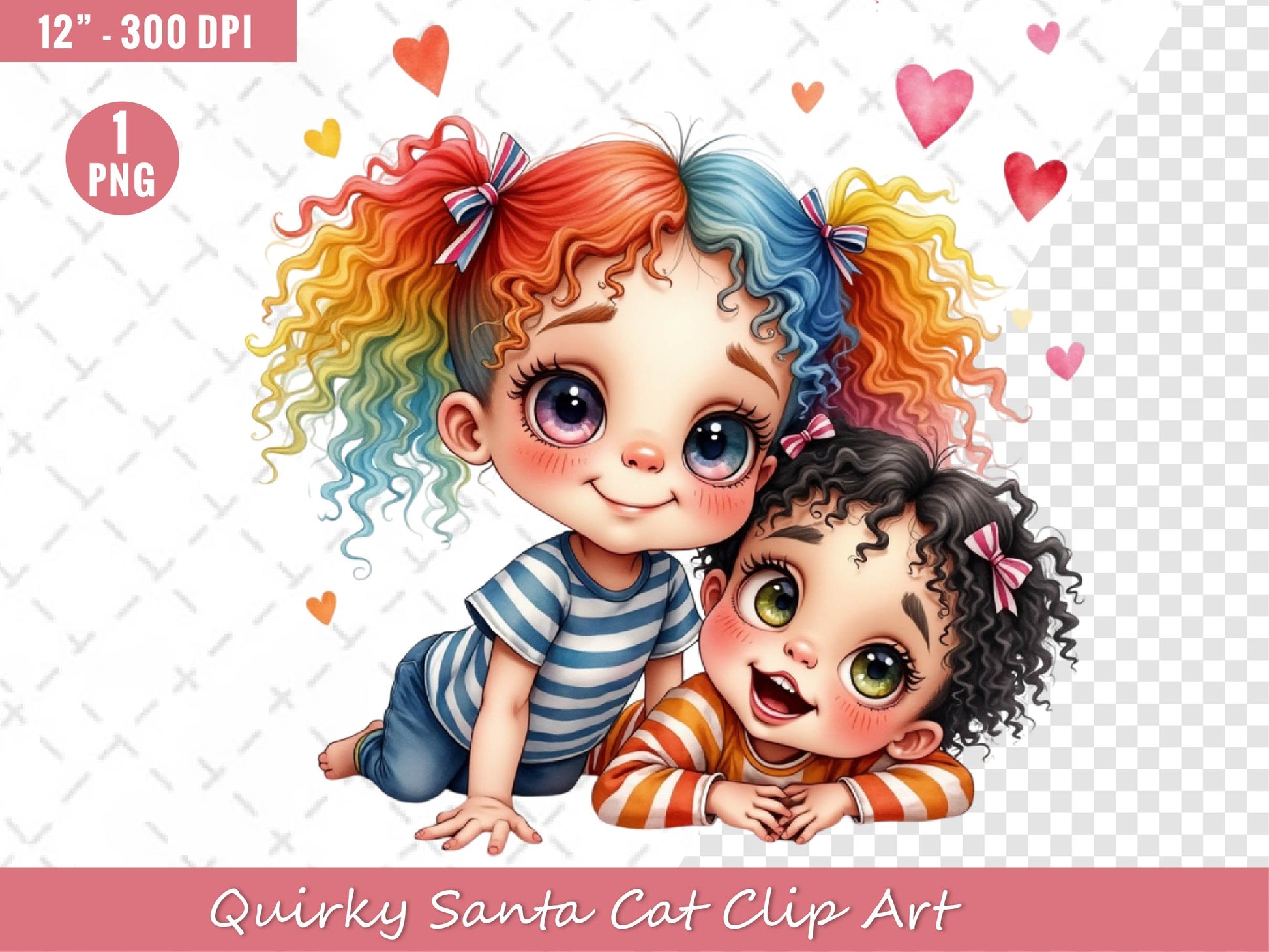 Quirky Siblings Clip Art Clipart Bundle - CraftNest - Digital Crafting and Art