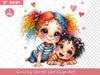 Quirky Siblings Clip Art Clipart Bundle