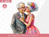 Quirky Old Couple Clipart Bundle