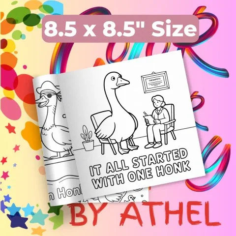 Feathered Mayhem: Goose Coloring Book Bundle - CraftNest - Digital Crafting and Art