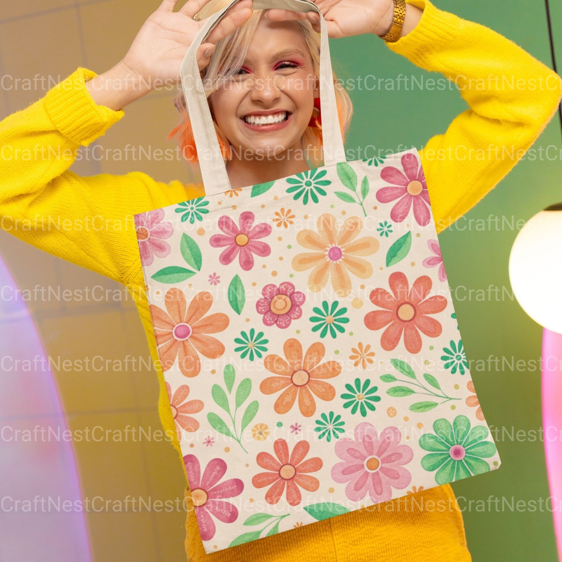 Hippie Flowers Clipart Bundle - CraftNest - Digital Crafting and Art