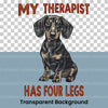 My Therapist Has Four Legs Dachshund Clipart Bundle