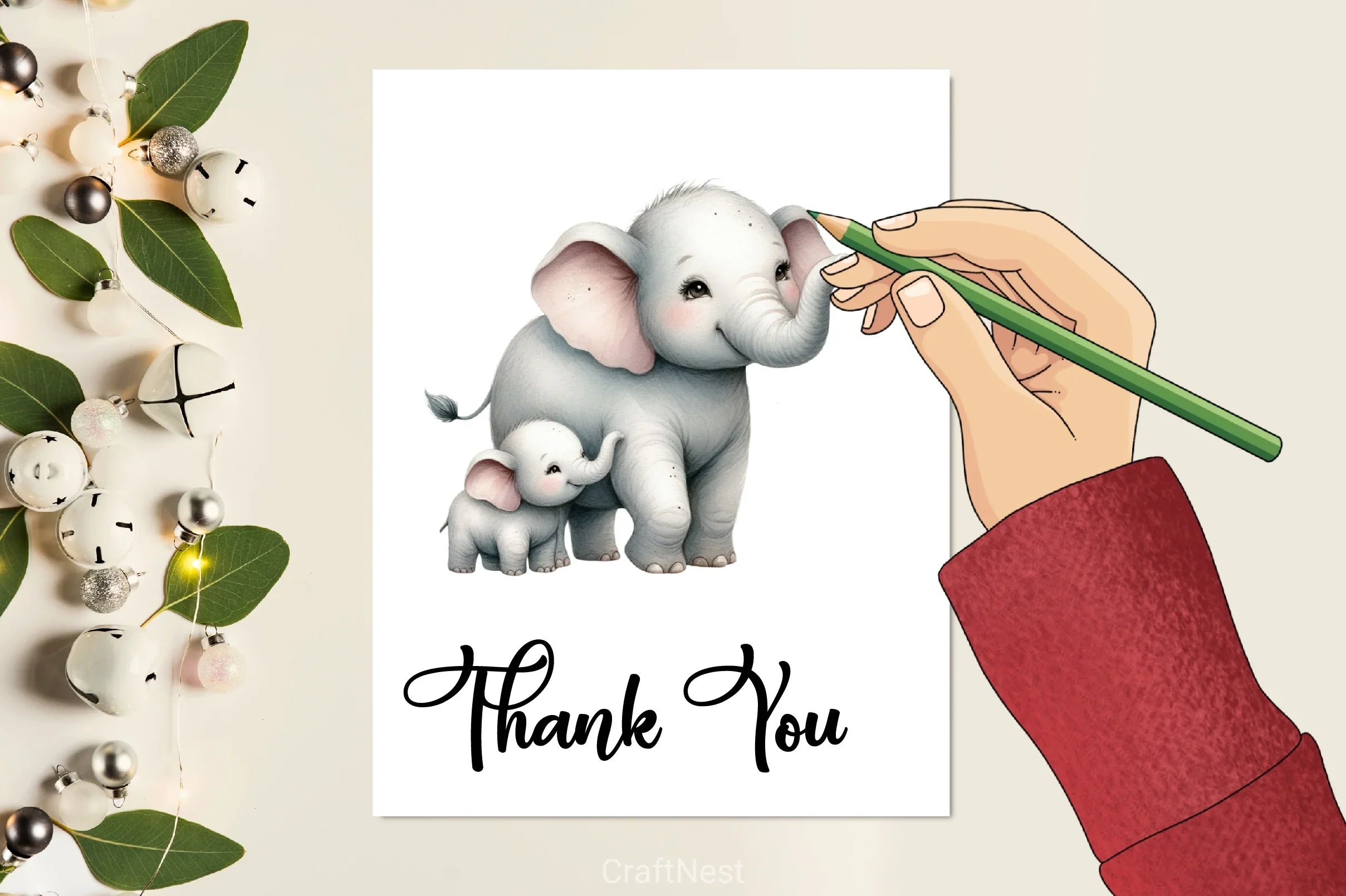 Mother's Day Elephants Clipart Bundle - CraftNest - Digital Crafting and Art