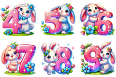 Easter Bunny Alphabet Clipart Bundle 1 - CraftNest - Digital Crafting and Art