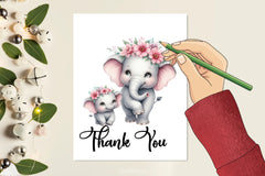 Mother's Day Elephant Clipart Bundle - CraftNest - Digital Crafting and Art