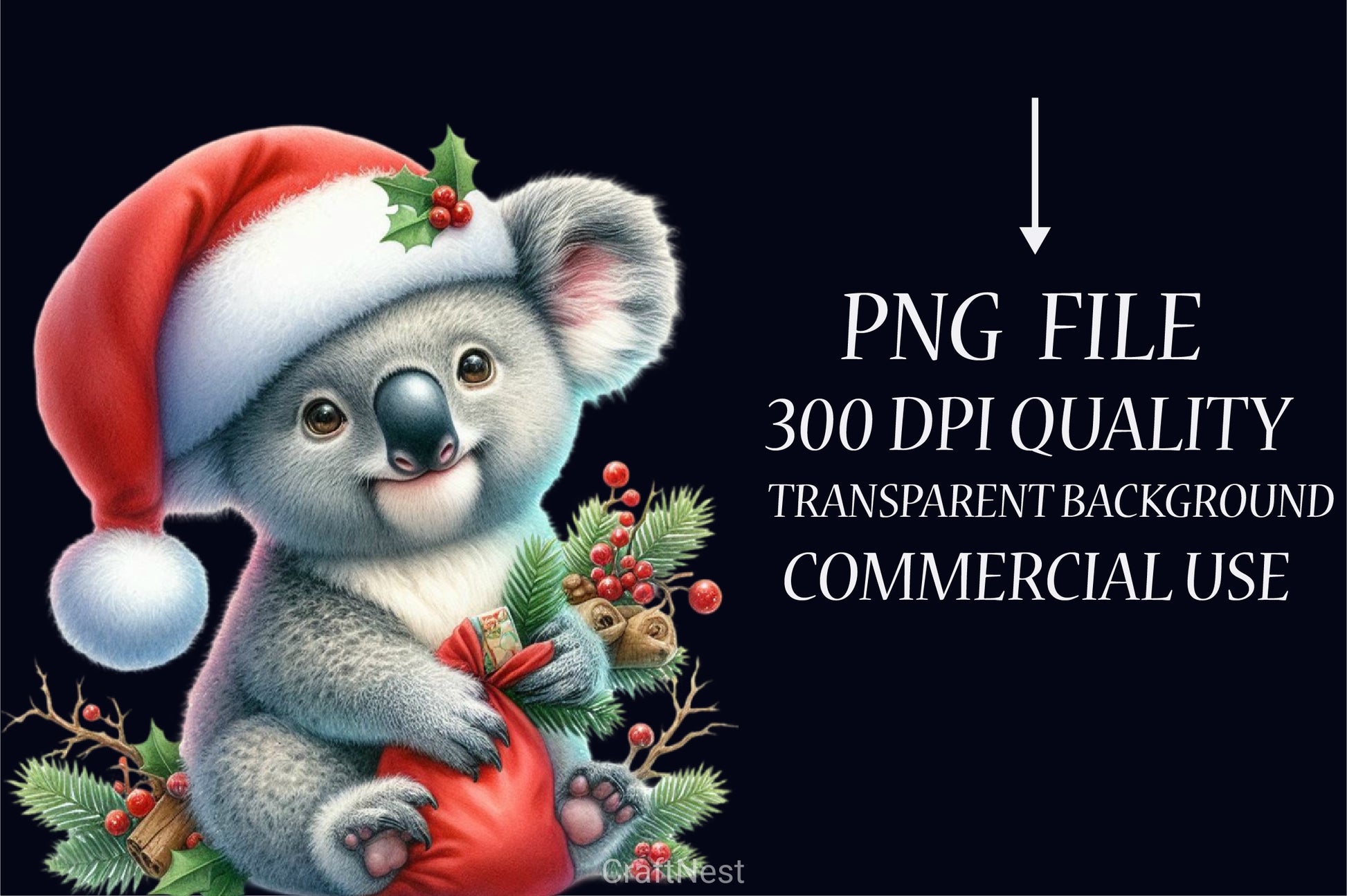 Christmas Animals Clipart Bundle - CraftNest - Digital Crafting and Art