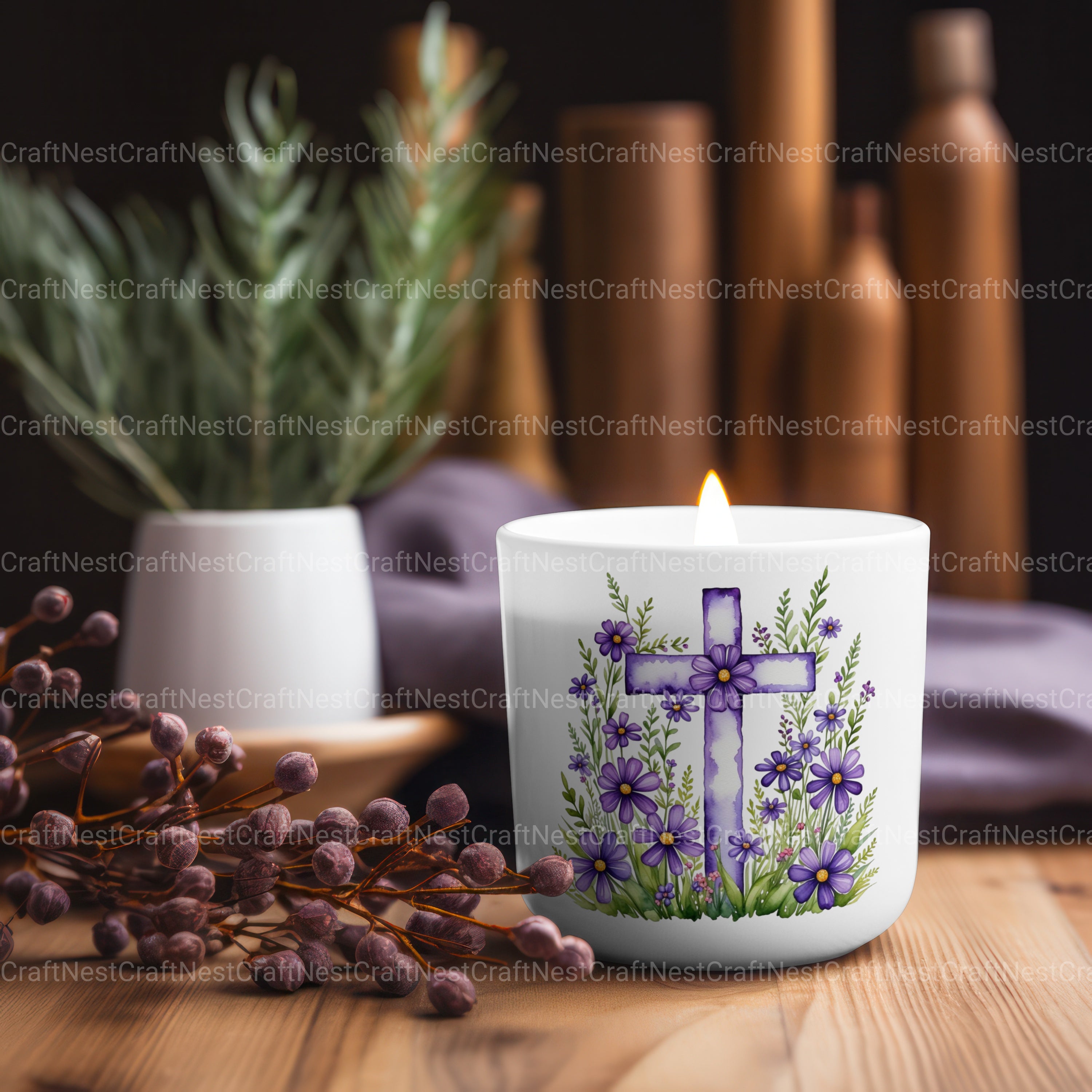 Cross Floral Clipart Bundle 2 - CraftNest - Digital Crafting and Art