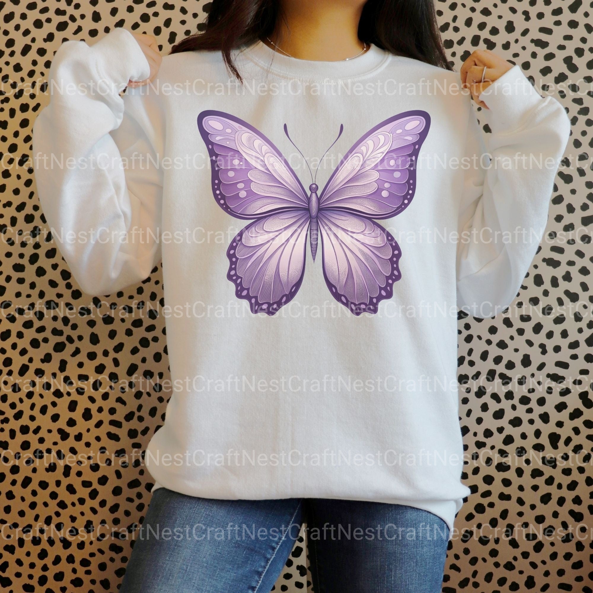 Purple Butterflies 1 Clipart Bundle - CraftNest - Digital Crafting and Art