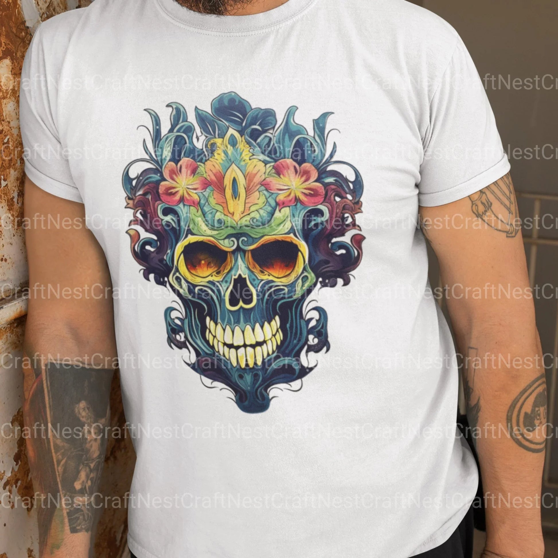 Skulls Ornamental Clipart Bundle - CraftNest - Digital Crafting and Art