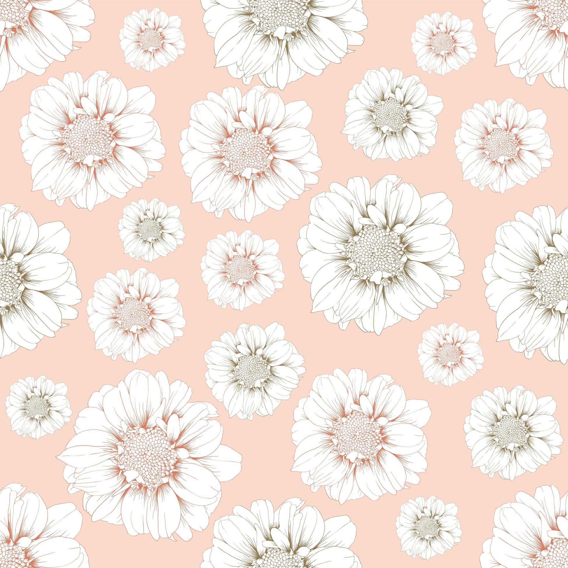 Ink Flowers Seamless Digital Paper - CraftNest - Digital Crafting and Art