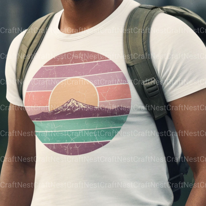 Retro Sunsets 3 Clipart Bundle - CraftNest - Digital Crafting and Art