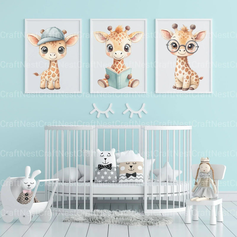Cute Giraffes Clipart Bundle - CraftNest - Digital Crafting and Art