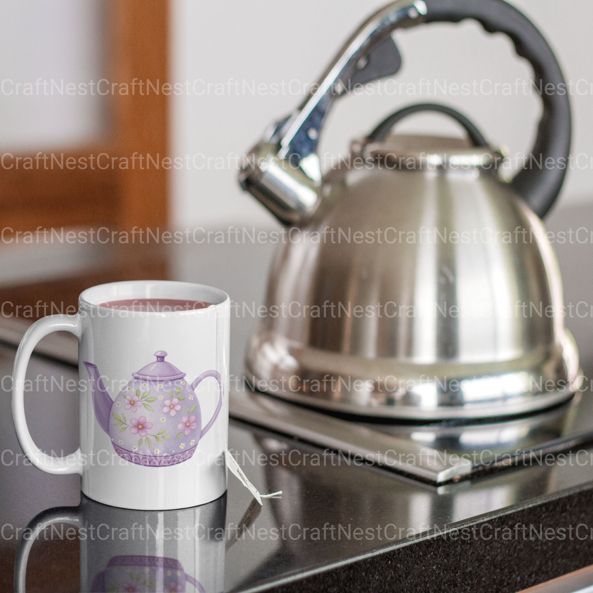 Tea Purple Clipart Bundle - CraftNest - Digital Crafting and Art