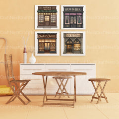 Village Shops Gothic Clipart Bundle - CraftNest - Digital Crafting and Art