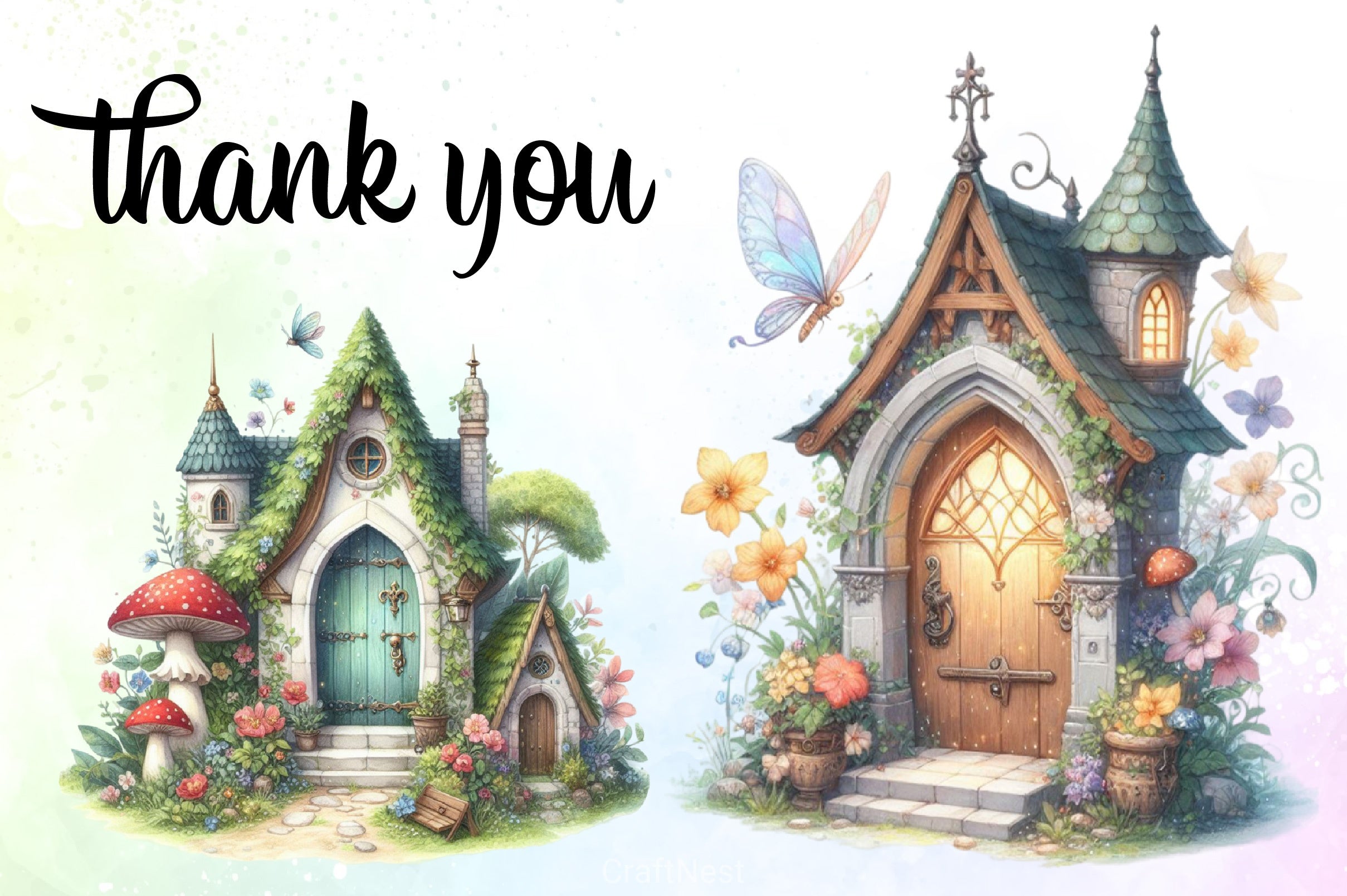 Cute Magic Doors Clipart Bundle - CraftNest - Digital Crafting and Art