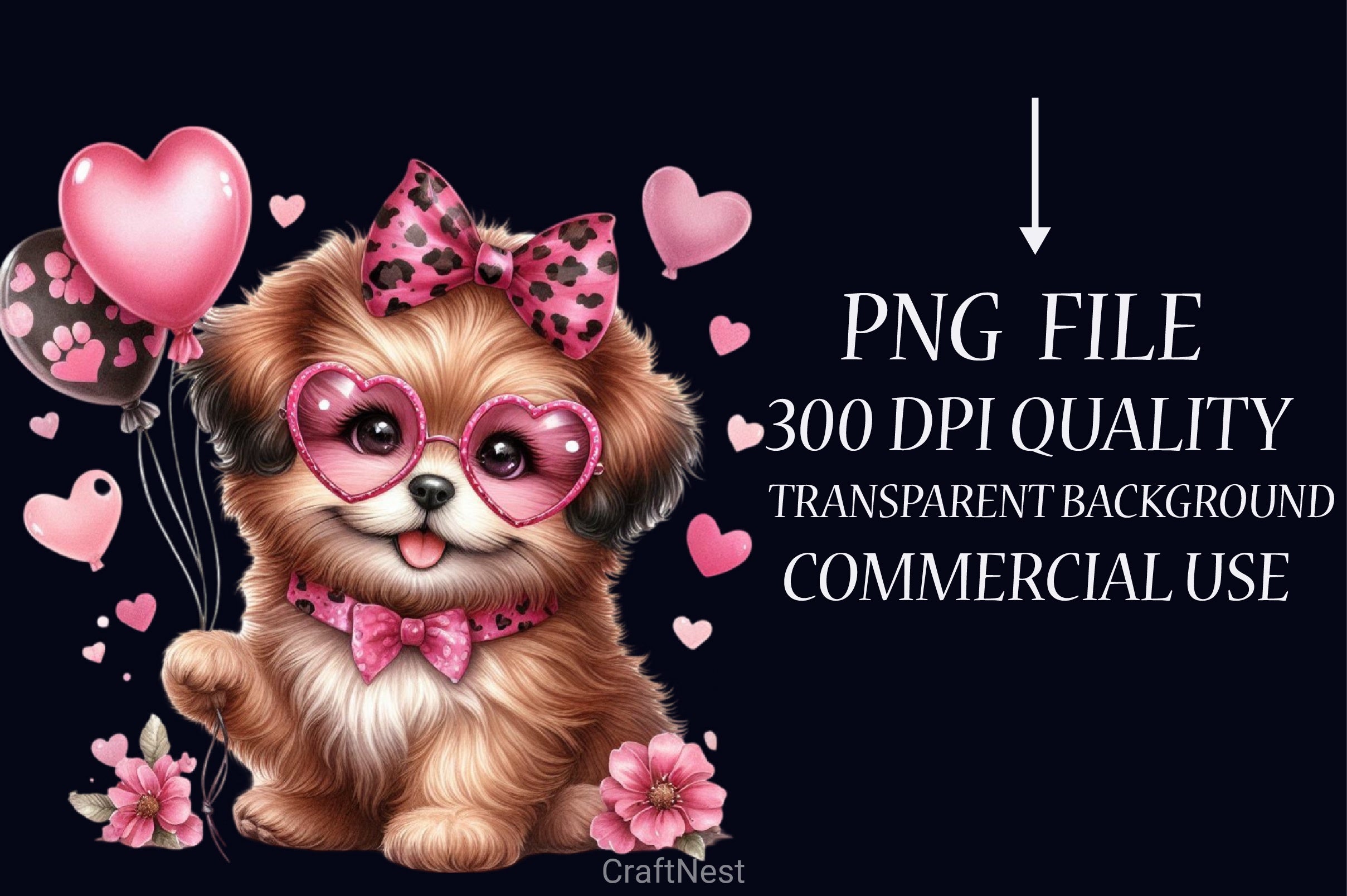 Valentine Dog Clipart Bundle - CraftNest - Digital Crafting and Art
