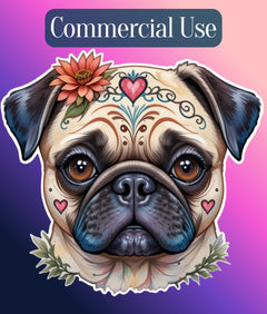 Dia de los Muertos Dogs Clipart Bundle - CraftNest - Digital Crafting and Art