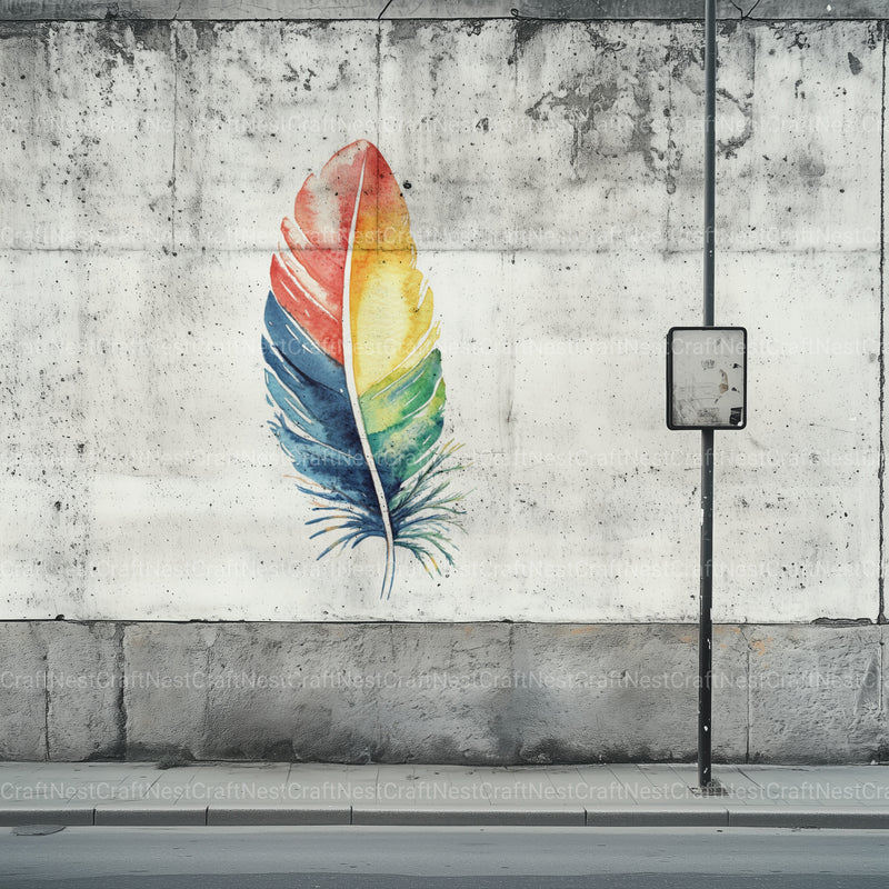 Feather Boho Clipart Bundle - CraftNest - Digital Crafting and Art