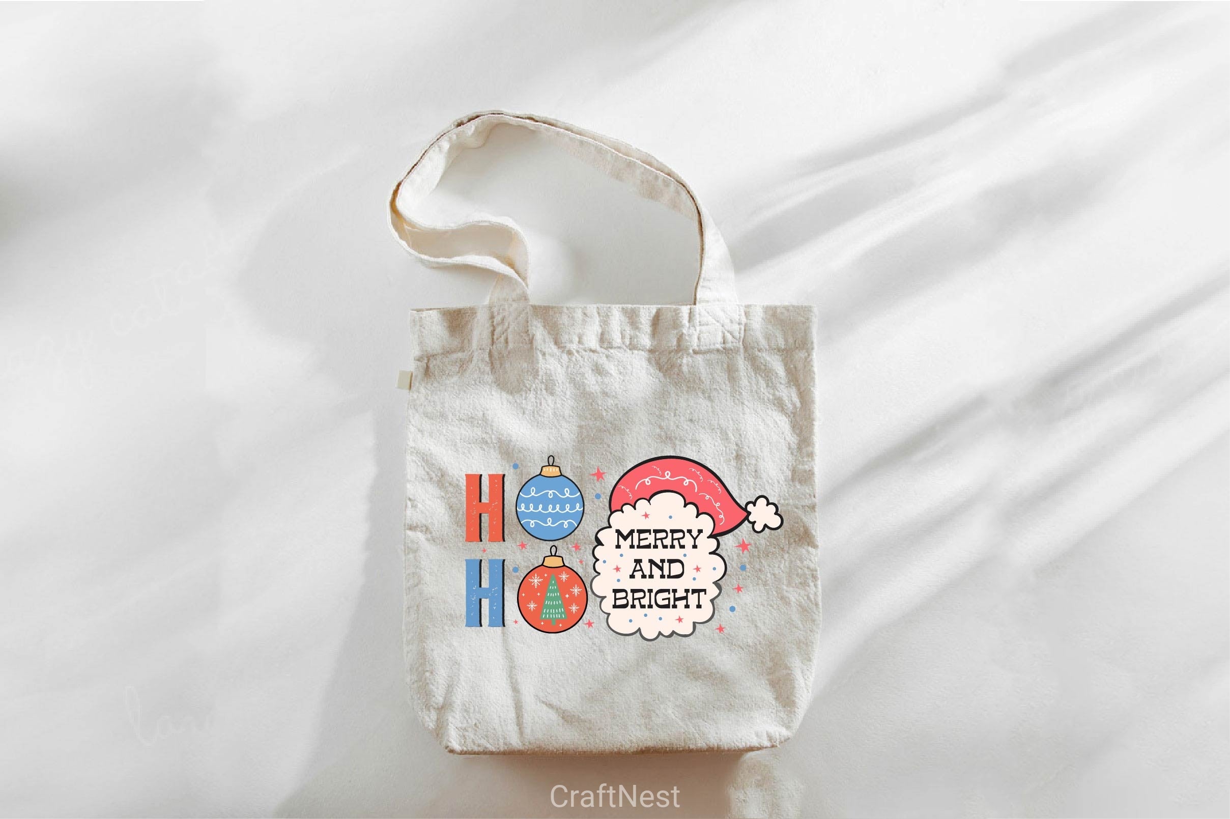 Ho Ho Ho Merry And Bright Clipart Bundle - CraftNest - Digital Crafting and Art