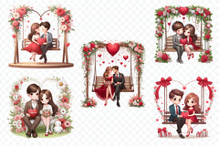 Valentines Day Couple Clipart Bundle - CraftNest - Digital Crafting and Art