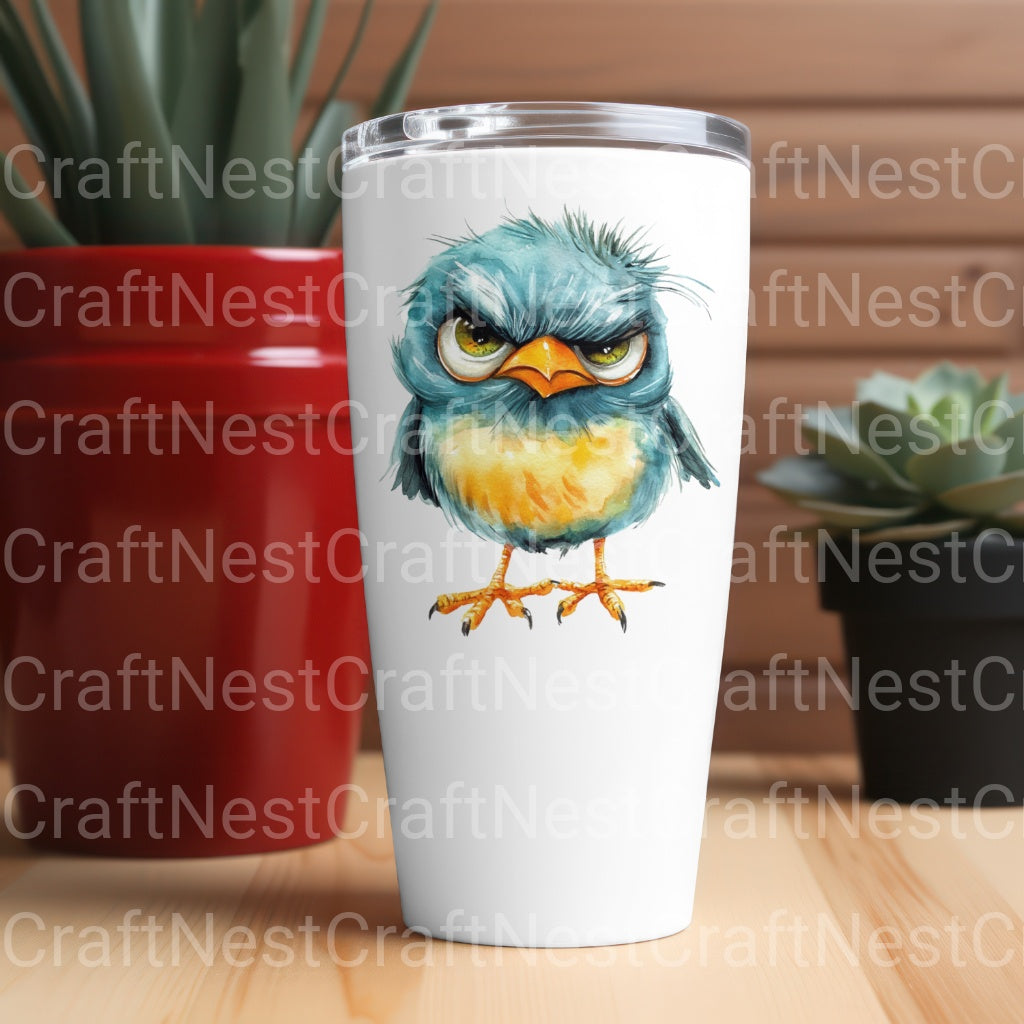 Grumpy Birds Clipart Bundle - CraftNest - Digital Crafting and Art