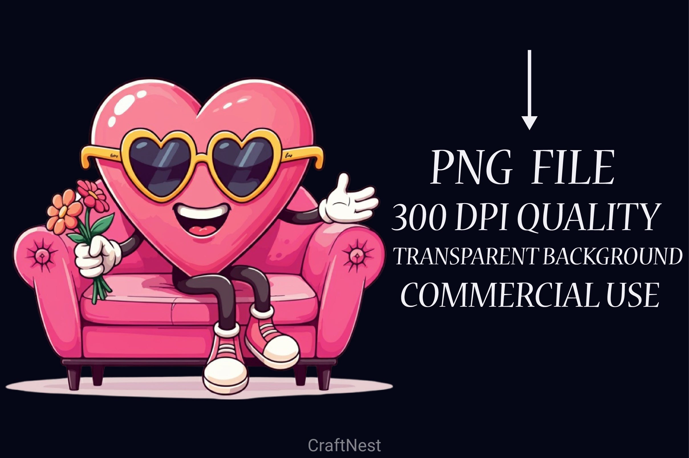 Valentine Heart Character Clipart Bundle - CraftNest - Digital Crafting and Art