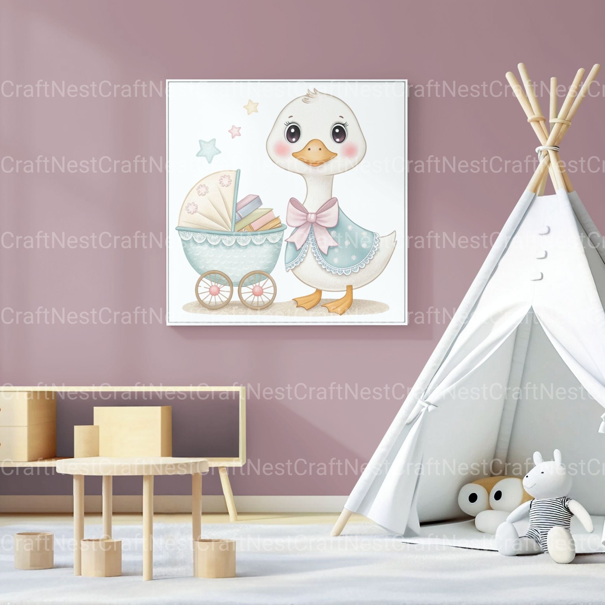 Goose Nursery Clipart Bundle - CraftNest - Digital Crafting and Art