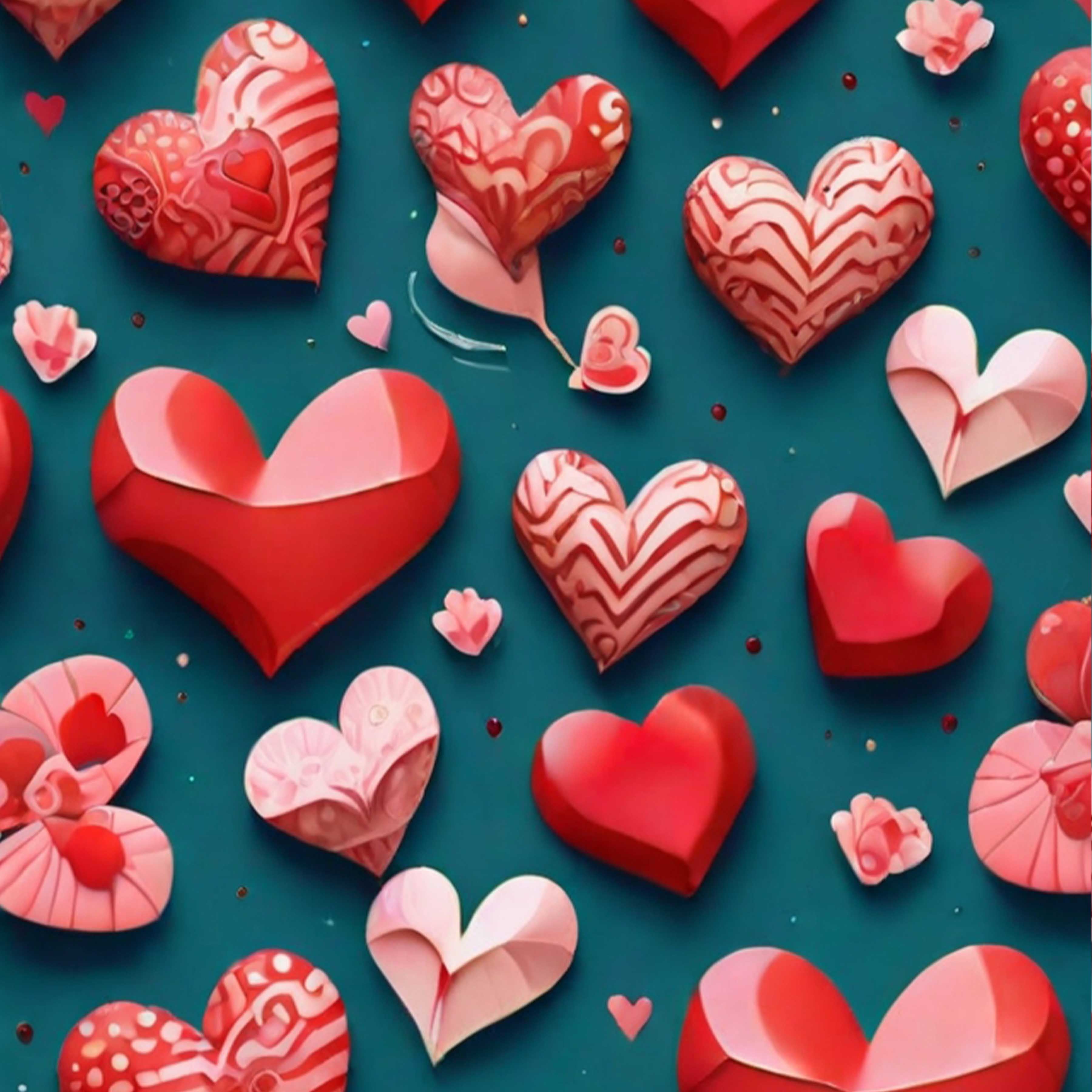 Valentine's Day Seamless Digital Paper 2 - CraftNest - Digital Crafting and Art