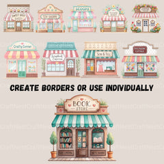 Village Shops Clipart Bundle - CraftNest - Digital Crafting and Art