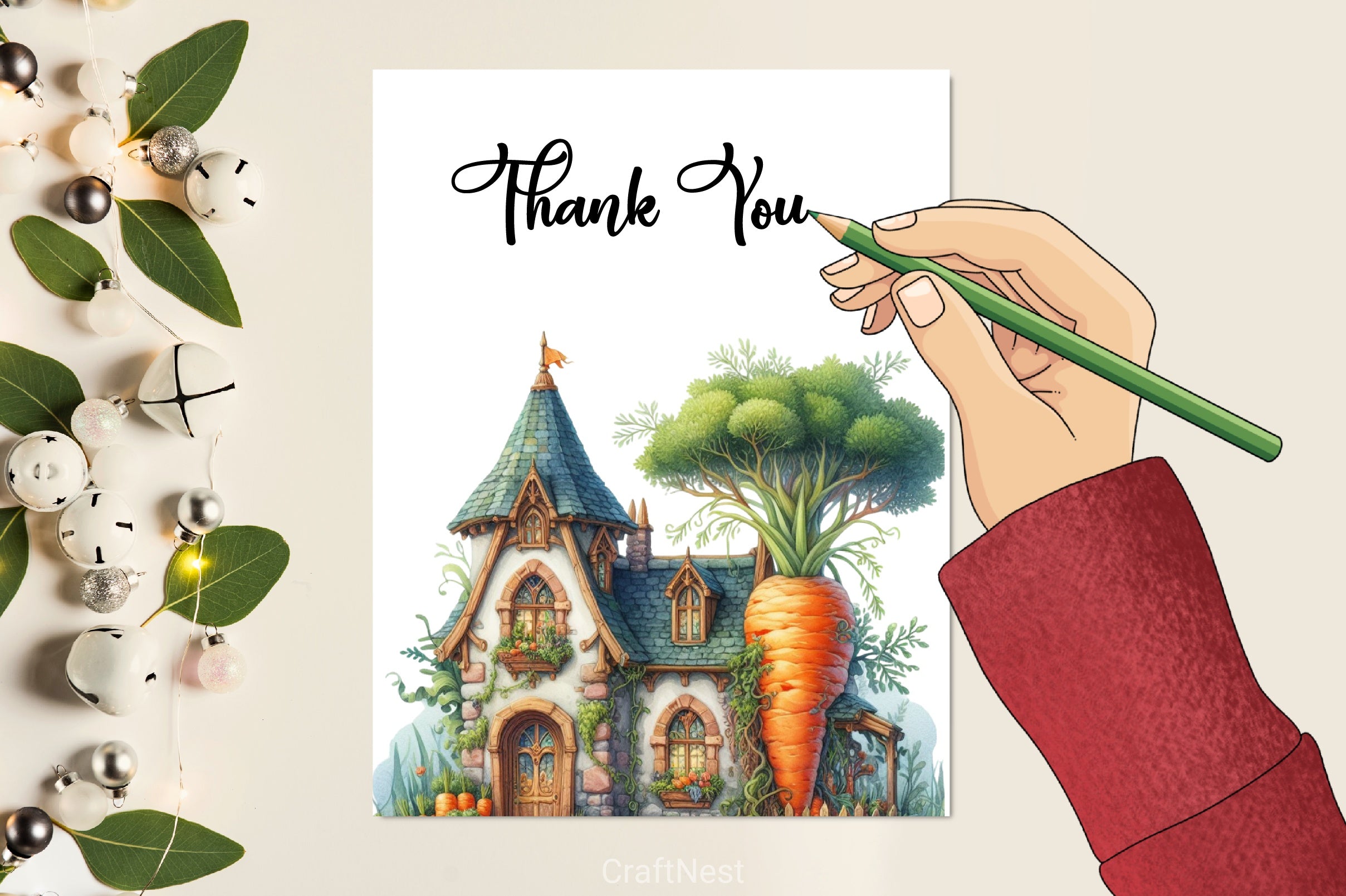 Fantasy Carrot House Clipart Bundle - CraftNest - Digital Crafting and Art