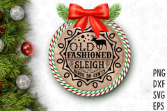 Christmas Round Sign SVG Bundle - CraftNest - Digital Crafting and Art