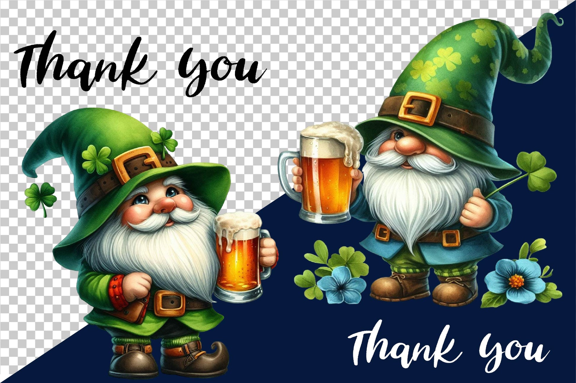 St Patrick'S Gnome Clipart Bundle - CraftNest - Digital Crafting and Art