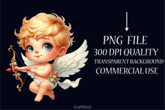 Valentine Cupid Clipart Bundle 1 - CraftNest - Digital Crafting and Art