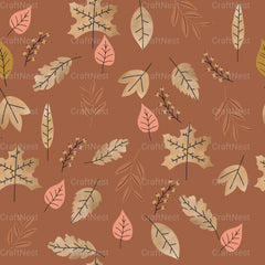 Fall Seamless Digital Paper - CraftNest - Digital Crafting and Art