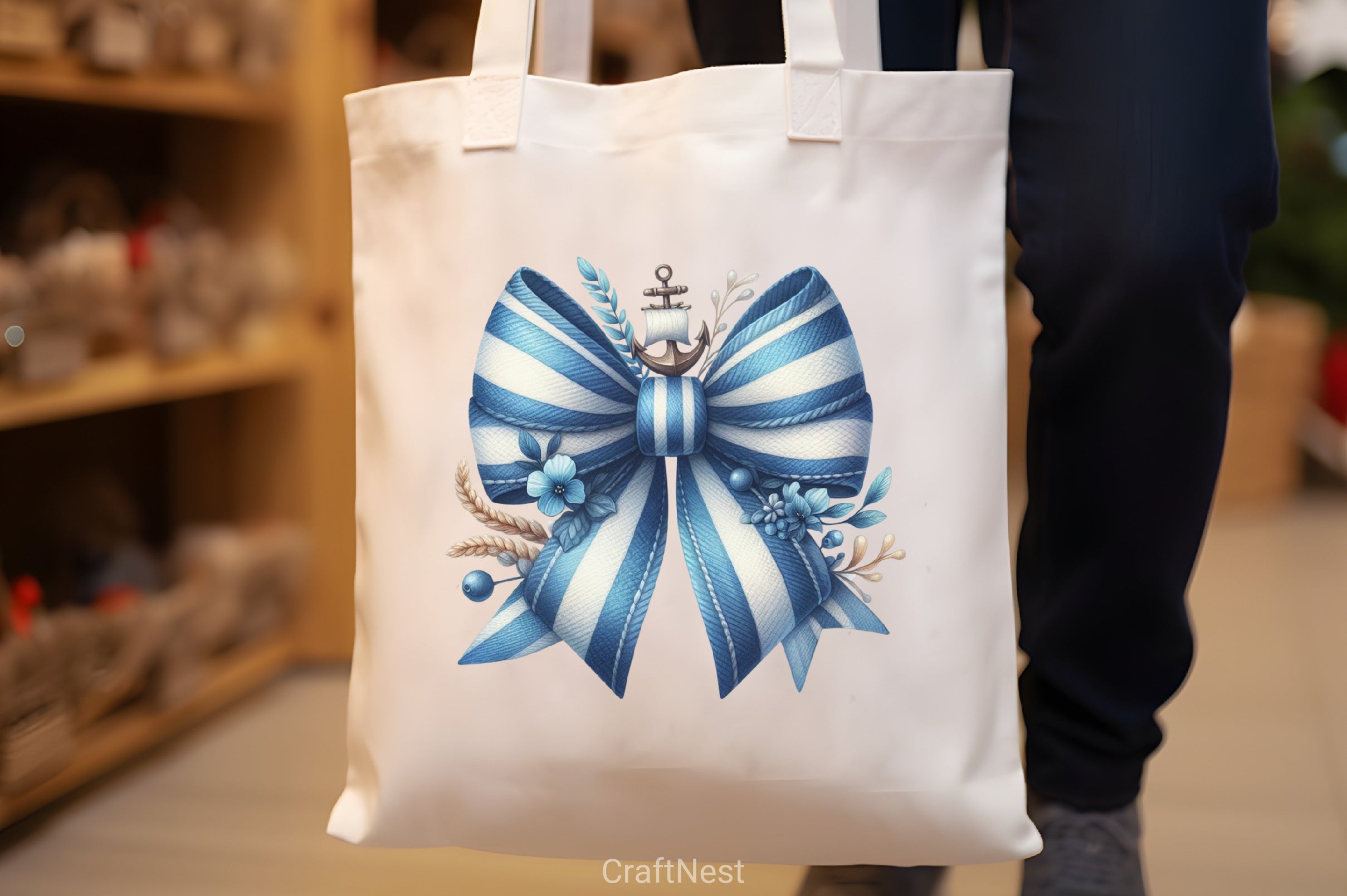 Blue Bows Clipart Bundle - CraftNest - Digital Crafting and Art