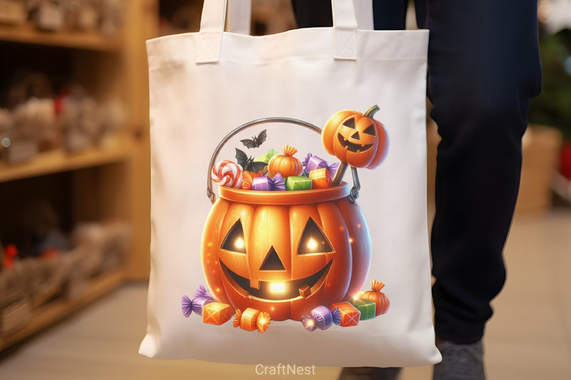 Halloween Candy Pumpkin Clipart Bundle - CraftNest - Digital Crafting and Art